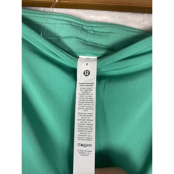 Lululemon 2-in-1 skirt tight Tennis 25” Maldives green NWT RARE size 8 - Picture 10 of 11